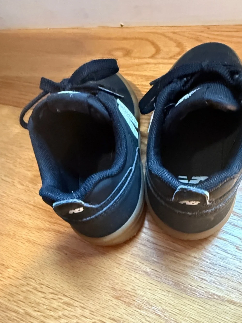 New Balance Kids Black and Gum-Trim Skate Sneakers